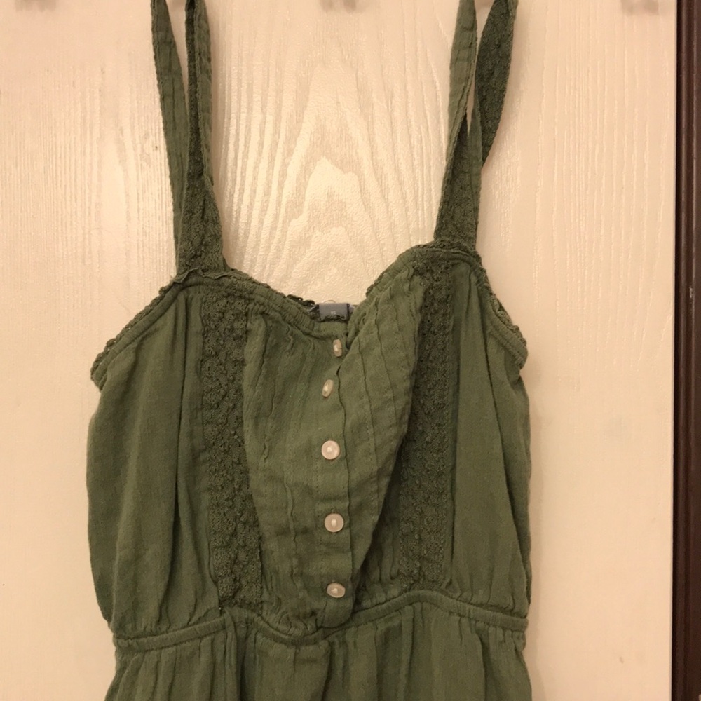 Aerie dark green dress